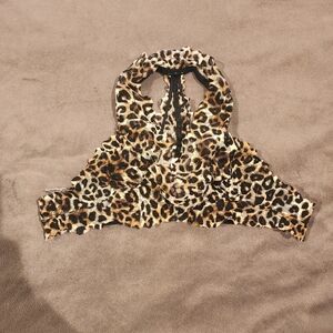 Leopard Print lace Bralette Victorias secret xs